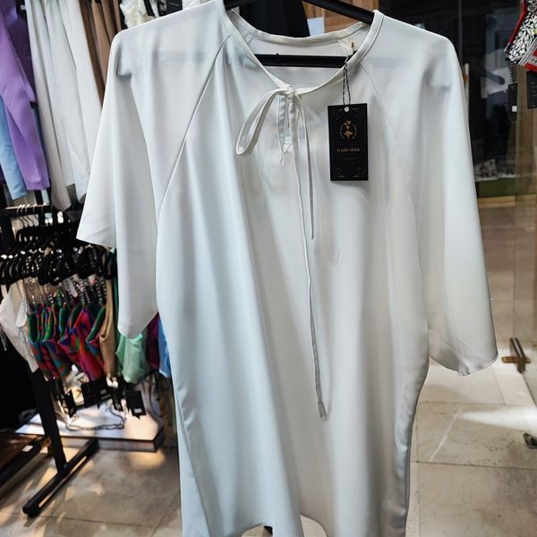 شومیز الیزه آستین کوتاه رگلان سایز بزرگ