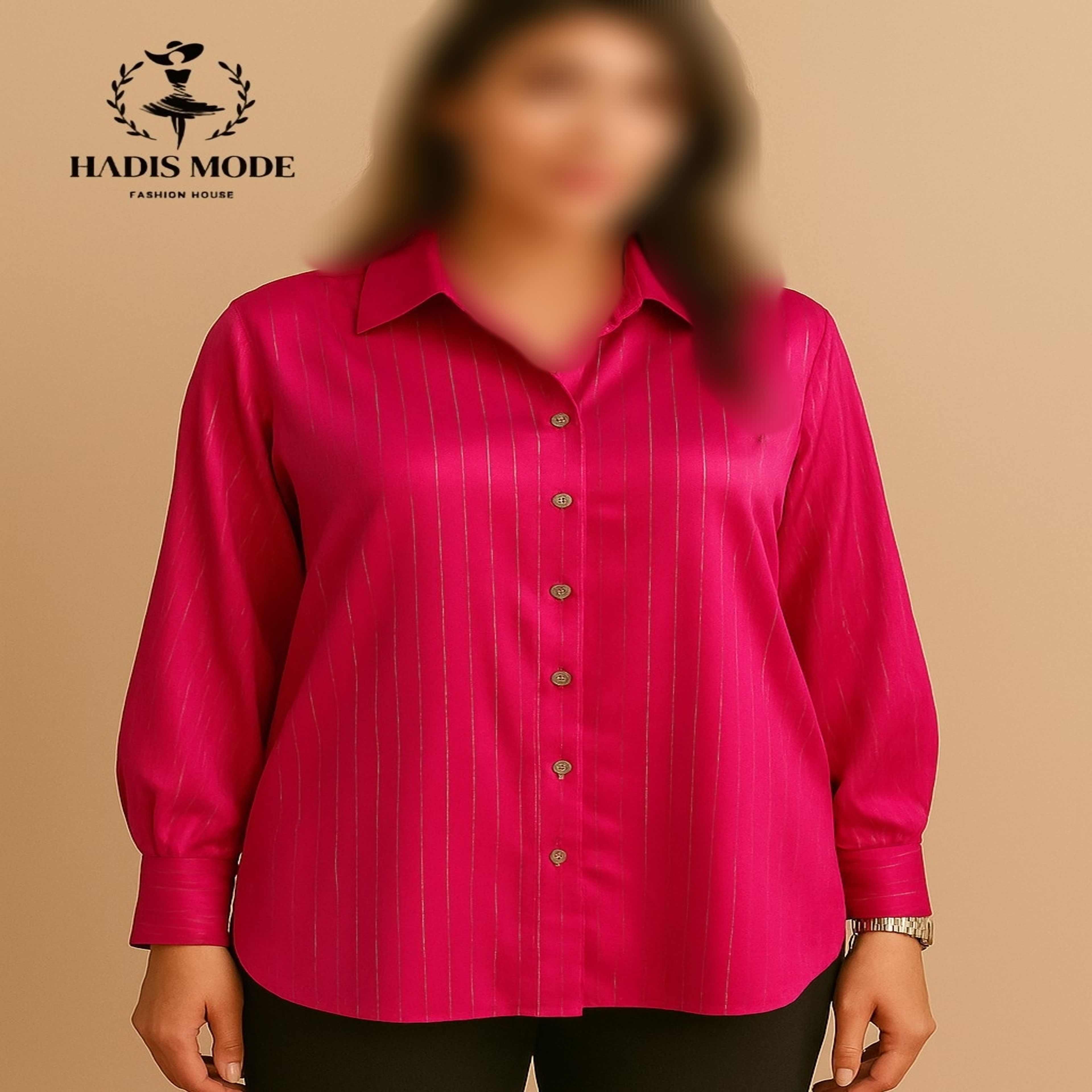 خرید اینترنتی قیمت شومیز ساتن سیلک لمه راه راه
