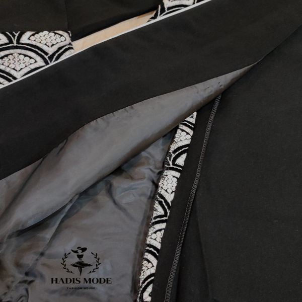 کت کرپ سوزندوزی مخمل مدل ماهی