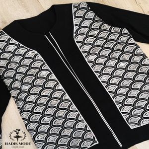 خرید اینترنتی قیمت کت کرپ سوزندوزی مخمل مدل ماهی