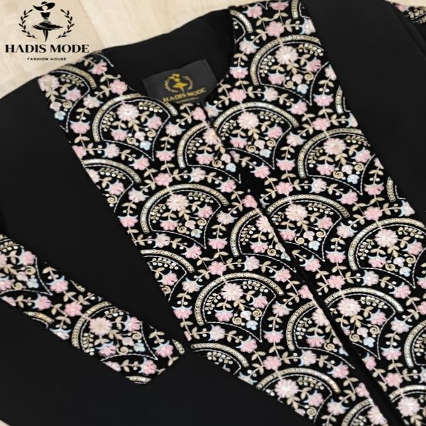 کت کرپ سوزن دوزی مخمل مدل پرنیا