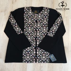 خرید اینترنتی قیمت کت کرپ سوزن دوزی مخمل مدل پرنیا