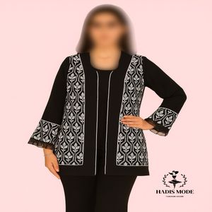 کت کرپ سوزندوزی مخمل مدل قاصدک