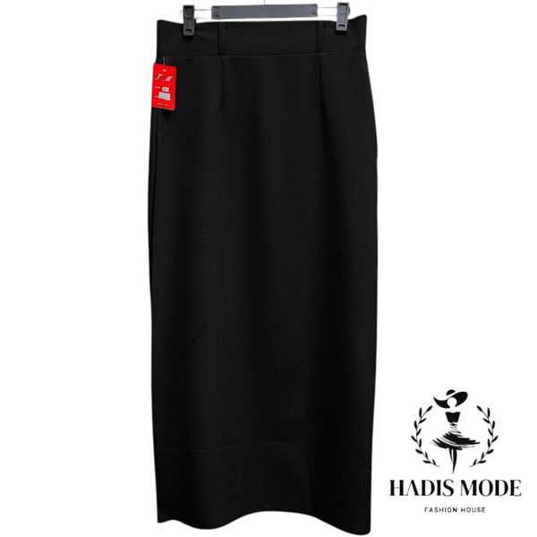 دامن راسته چاکدار زنانه کرپ قد 98