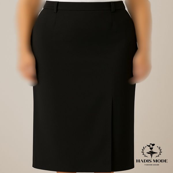 دامن راسته چاکدار زنانه کرپ قد 98