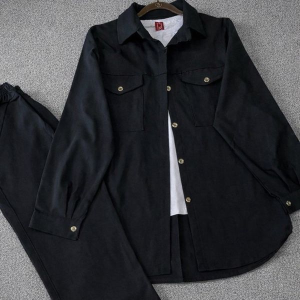 ست مانتو شلوار دمپا مانلی