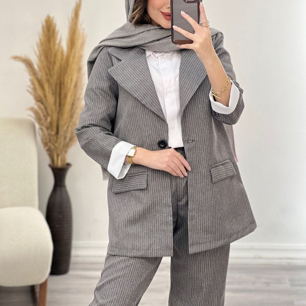 فروش اینترنتی ست مانتو کتی و شلوار ماریا شایسته