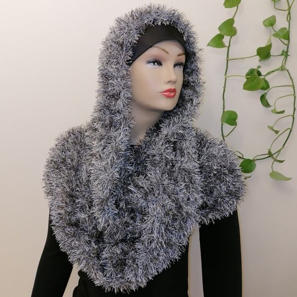 شالگردن ، شال رینگی خزدار بافت کد 1112