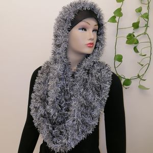 شالگردن ، شال رینگی خزدار بافت کد 1112