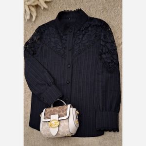 خرید انلاین شومیز مجلسی مدل آوینا مشکی