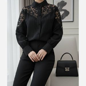خرید اینترنتی قیمت شومیز مجلسی مدل آوینا مشکی