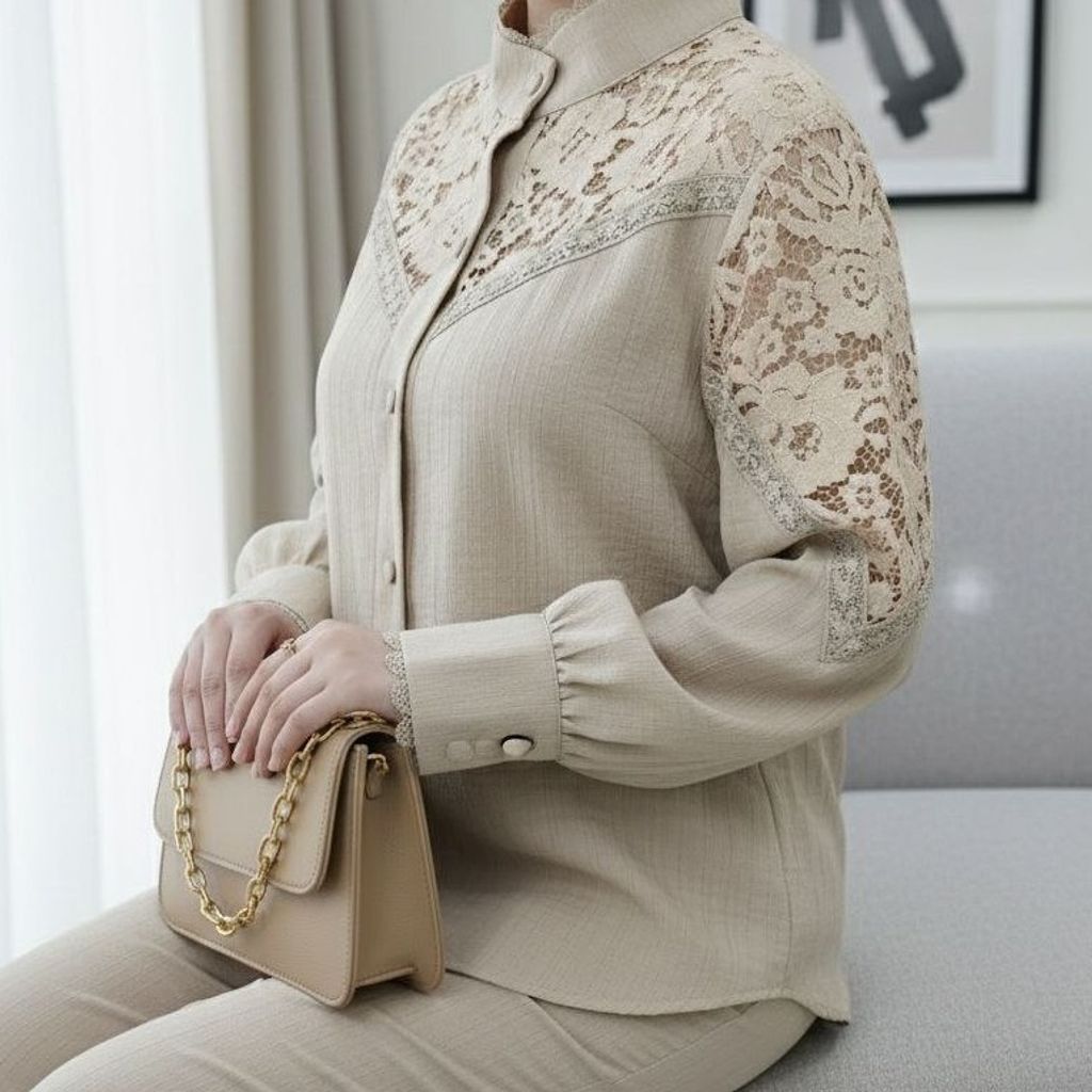 قیمت شومیز مجلسی مدل آوینا کرم