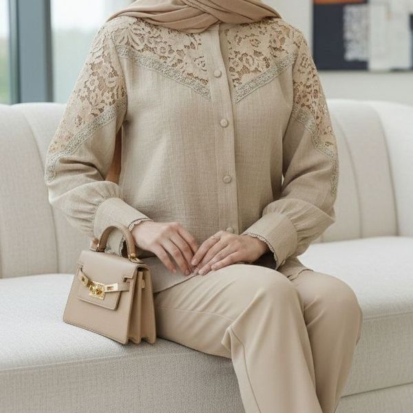 شومیز مجلسی مدل آوینا کرم