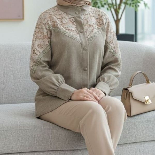 شومیز مجلسی مدل آوینا سبز