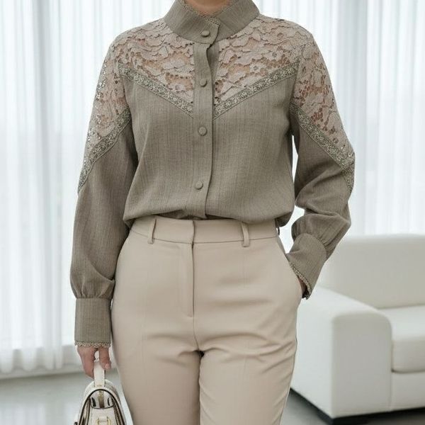 شومیز مجلسی مدل آوینا سبز