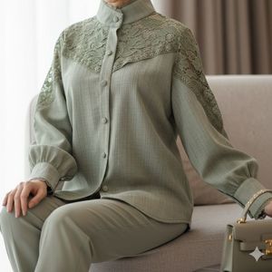 شومیز مجلسی مدل آوینا سبز