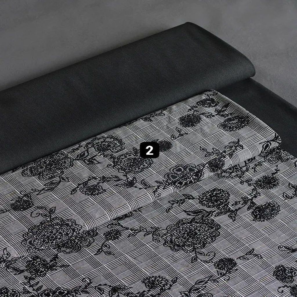 خرید اینترنتی قیمت پارچه گاباردین مخمل کوب 1196 - طرح 2