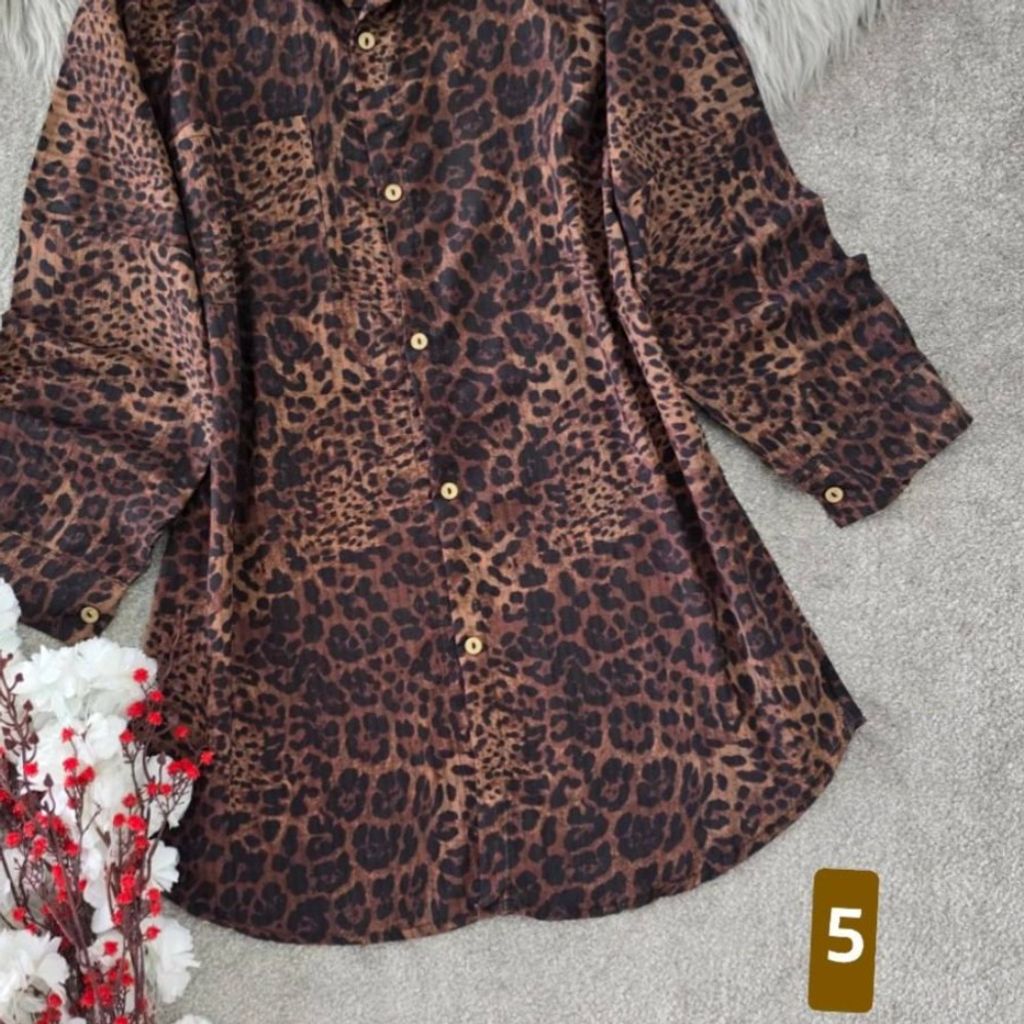 خرید اینترنتی شومیز پلنگی شیک