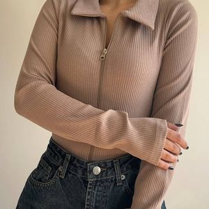 قیمت ارزان بلوز کبریتی زیپ دار زنانه