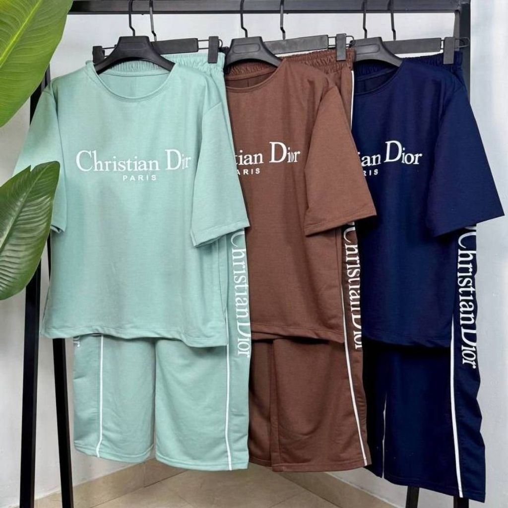 خرید اینترنتی ست تیشرت و شلوار زنانه خانگی طرح دیور