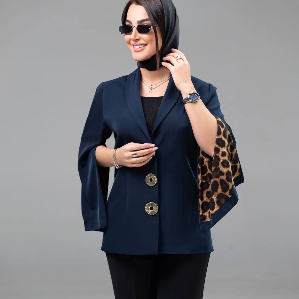 خرید اینترنتی کت عیدانه آستین دوحالته پلنگی