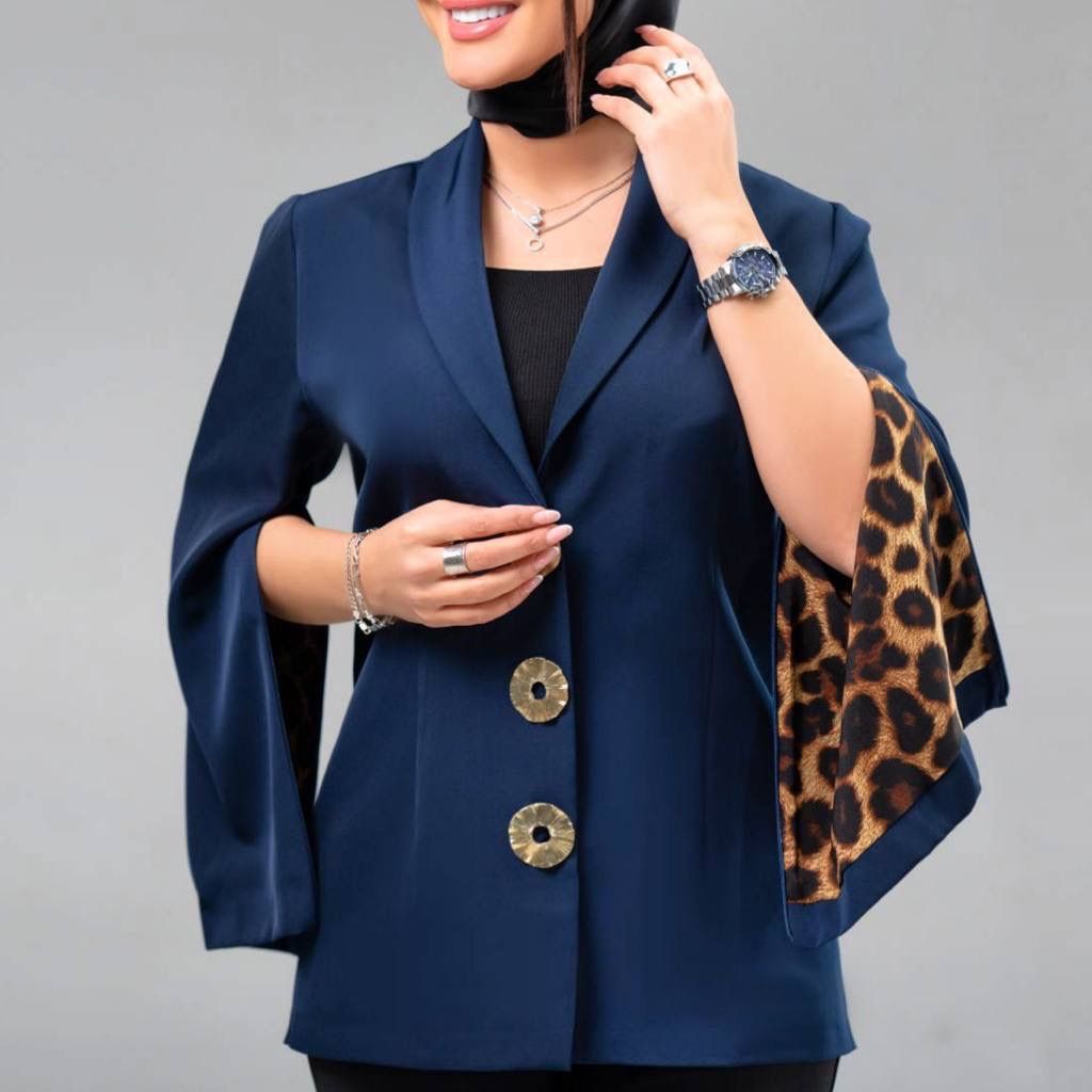 فروش اینترنتی کت عیدانه آستین دوحالته پلنگی