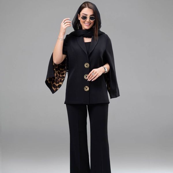 کت عیدانه آستین دوحالته پلنگی