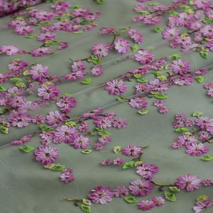 خرید اینترنتی قیمت پارچه تور اپلیک بهاری 1232