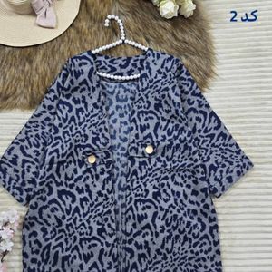 خرید انلاین پالتو دوقاپک پلنگی