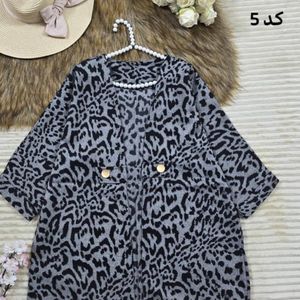 خرید آنلاین پالتو دوقاپک پلنگی