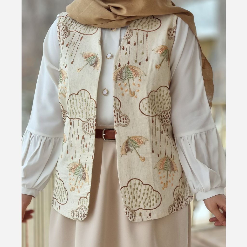 خرید اینترنتی قیمت وست مدل چتر جنس لینن نخ قد قابل تغییر