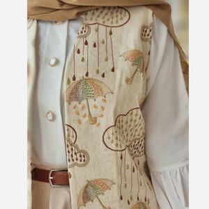 وست مدل چتر جنس لینن نخ قد قابل تغییر