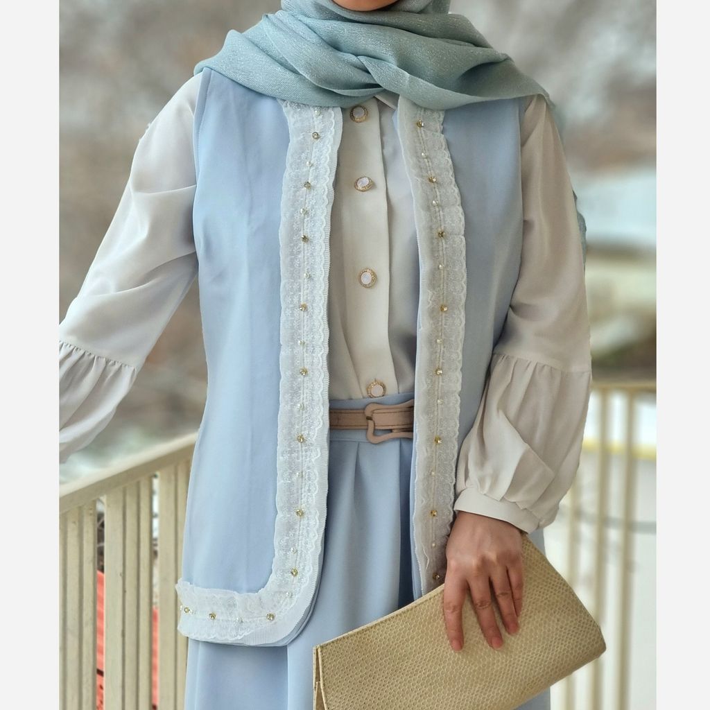 خرید اینترنتی قیمت وست مجلسی کرپ زنانه