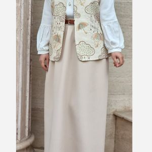 دامن کرپ مازراتی قد قابل تغییر