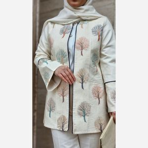 فروش اینترنتی مانتو مدل نارون لینن نخ، قد قابل تغییر 