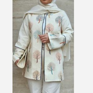 فروش اینترنتی مانتو مدل نارون لینن نخ، قد قابل تغییر 