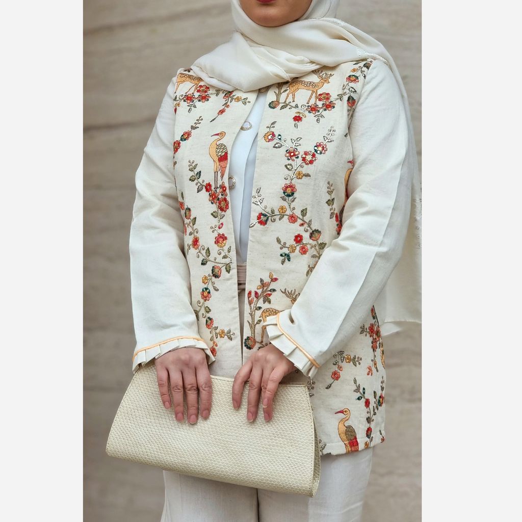 مشخصات مانتو مدل جیران لینن سوزندوزی