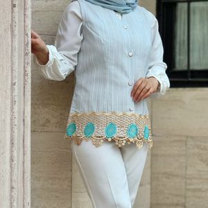 خرید اینترنتی قیمت وست (جلیقه) زیبای مخمل شانل بافت زنانه