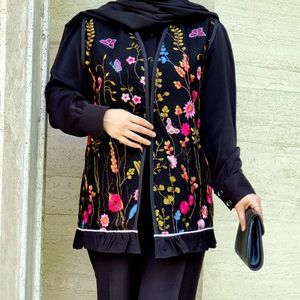 خرید اینترنتی قیمت وست (جلیقه) بابوس و تور سوزندوزی با ارسال رایگان