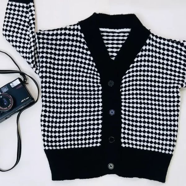 ژاکت یا بافت رویه بچگانه جلودکمه bft27