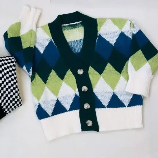 ژاکت یا پلیور بافتنی جلودکمه پسرانه zher46