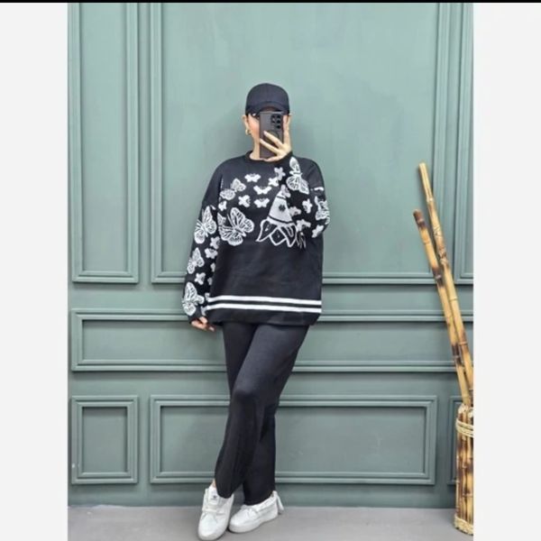 ست بافت پینترستی زنانه فری سایز