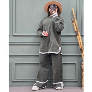 ست بلوز و شلوار بافت پینترستی فری سایز