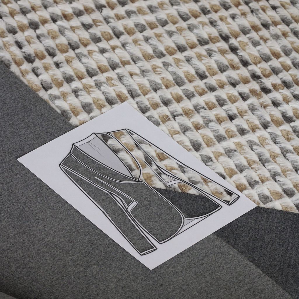 خرید اینترنتی قیمت پارچه نانسی - طوسی نارنجی