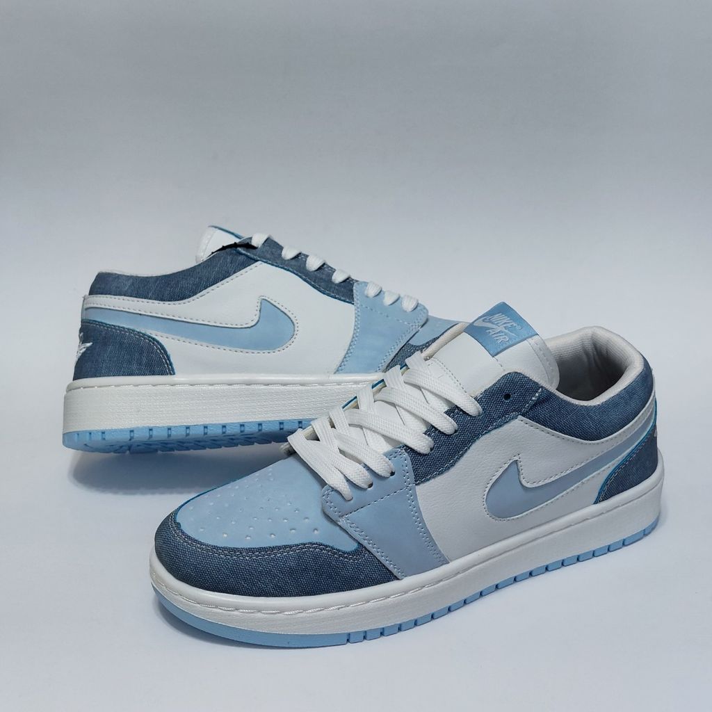 فروش اینترنتی کتانی جردن وان لو طرح لی جدید آبی Jordan low