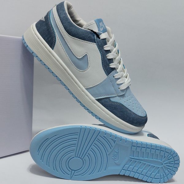 کتانی جردن وان لو طرح لی جدید آبی Jordan low