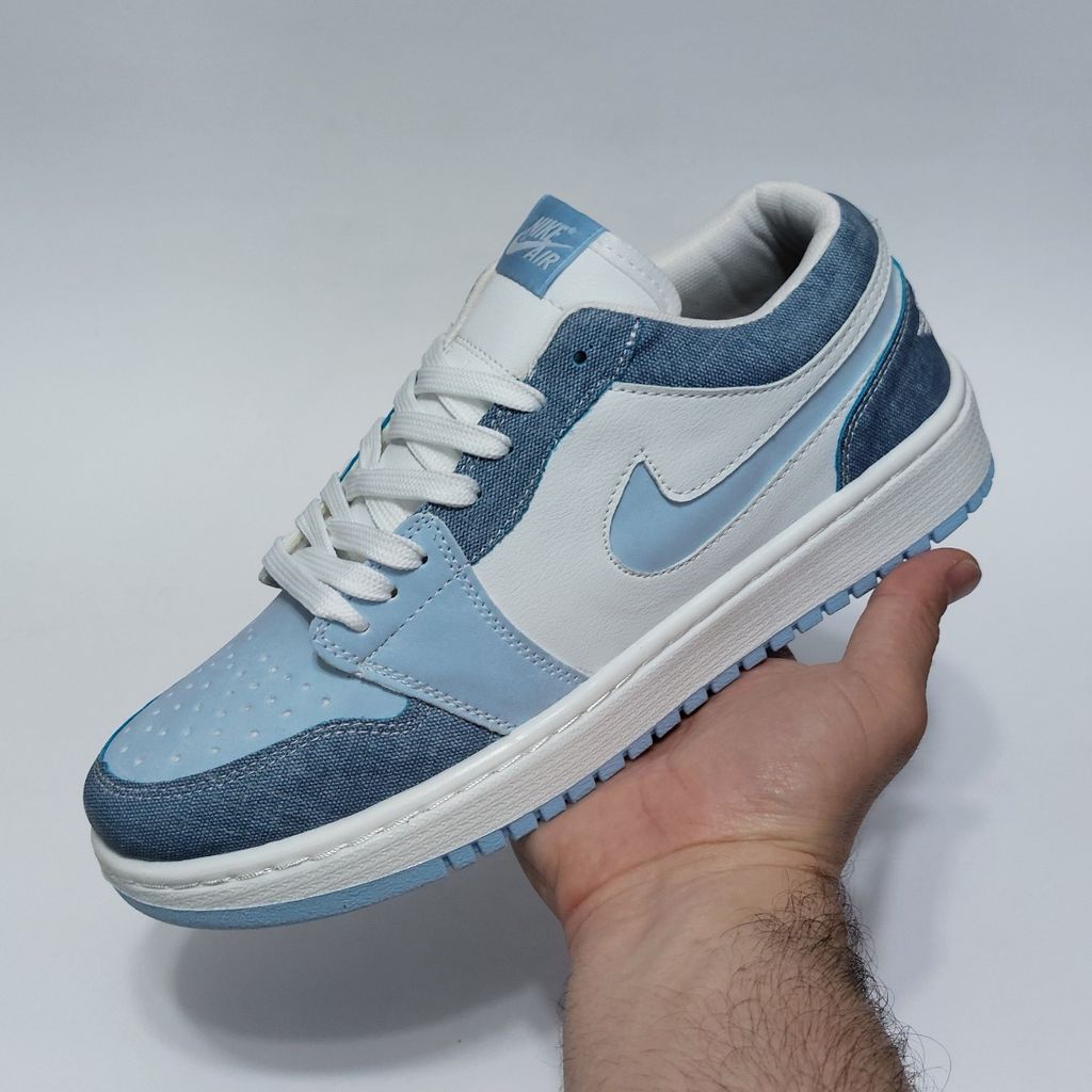 فروش اینترنتی کتانی جردن وان لو طرح لی جدید آبی Jordan low