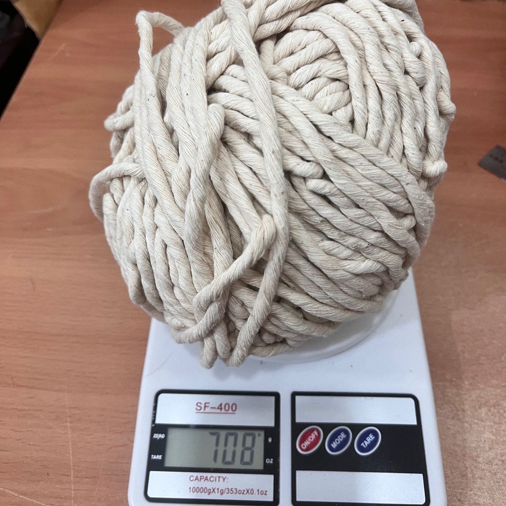 خرید آنلاین نخ پنبه مکرومه نرم تاب شیری