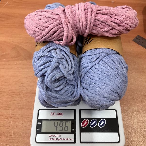 پک اقتصادی نخ پنبه مکرومه نرم تاب تم یاس