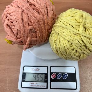 پک نخ پنبه مکرومه نرم تاب اقتصادی تم لیمویی